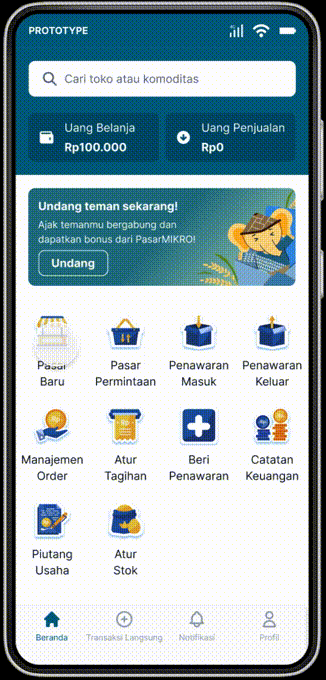 PasarMIKRO - Fitur Talangan